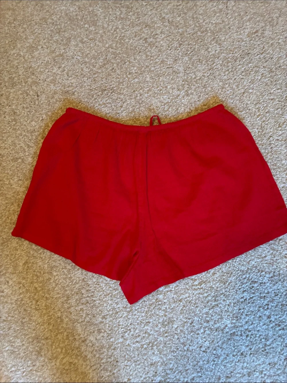 NWT J. Crew Airy gauze beach short Red M
